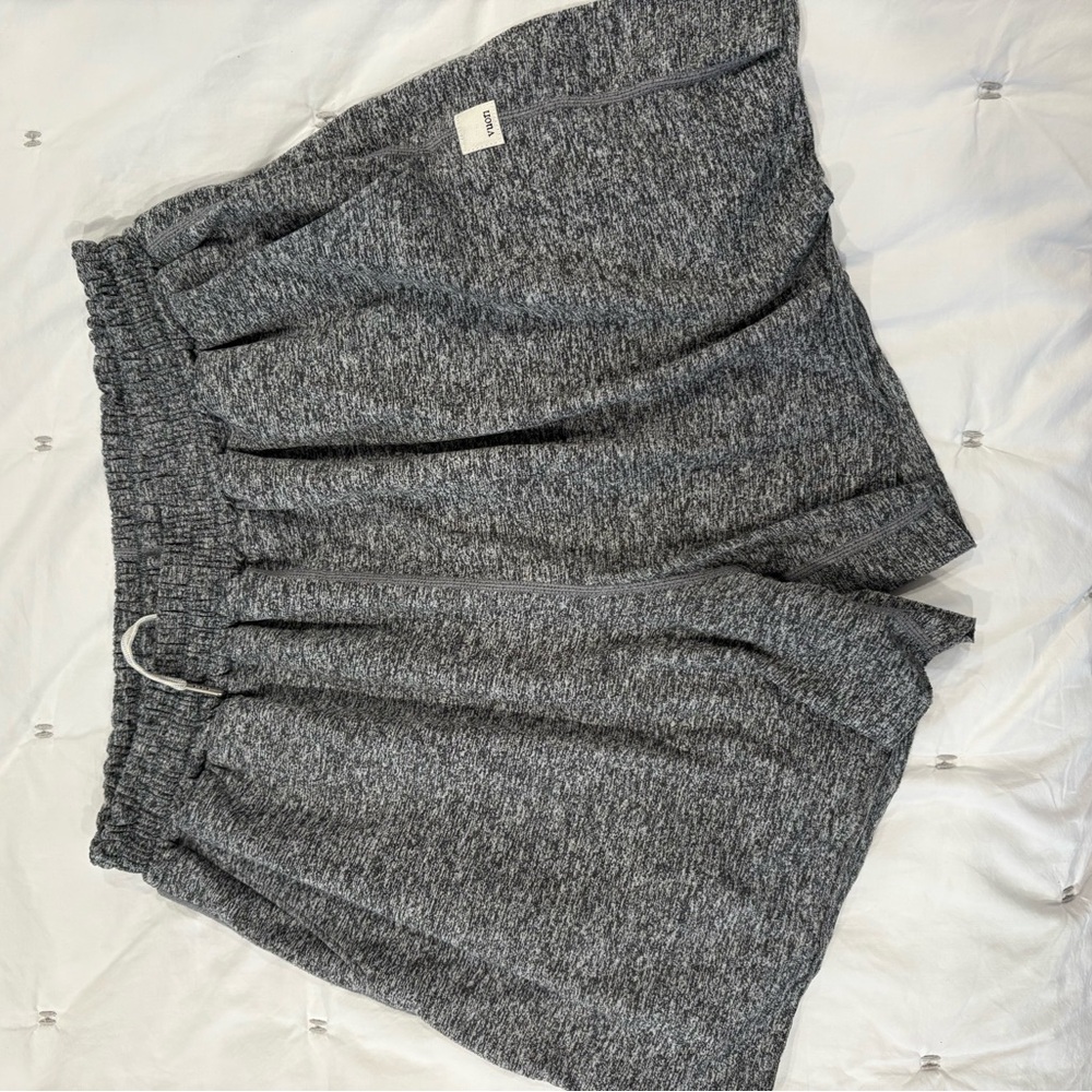 Vuori Heather Gray Boyfriend Shorts